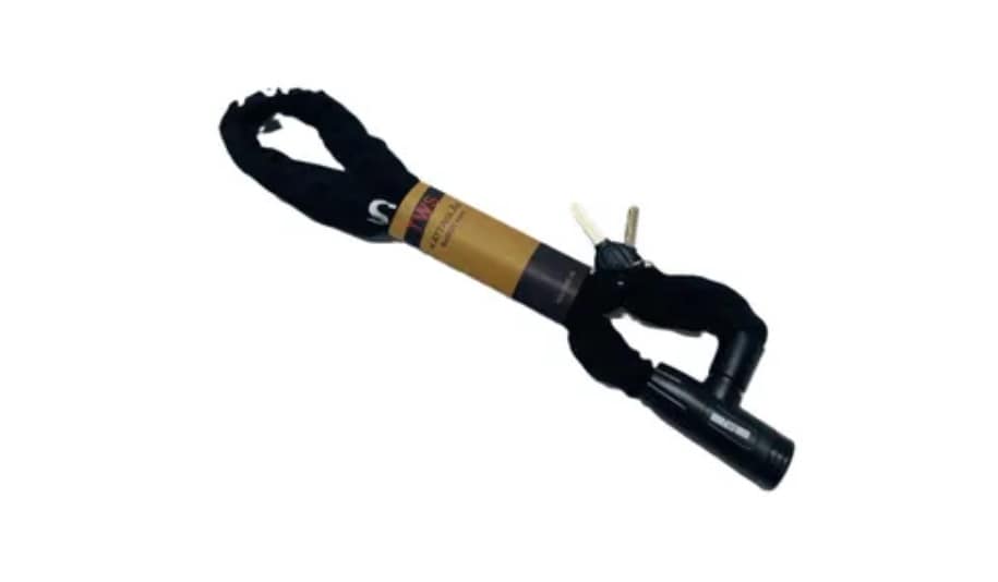 Kättinglås med nycklar