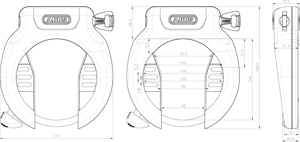 Abus Ringlås 4750s Amparo NR